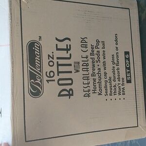 NIB Bellemain 16 oz bottles with resealable caps set of 6 beer NEW